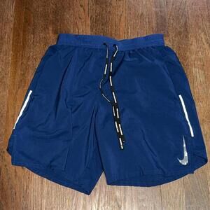 Nike Flex Stride Running Shorts Navy Blue Used Mens SM 6.5” Inseam Rare Y2K